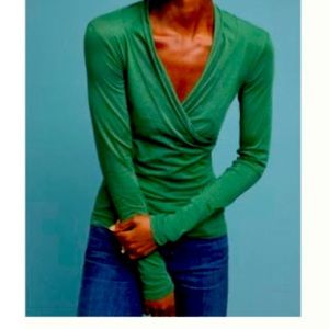 Anthropologie Meri Top, Green size M